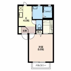 南松本駅 徒歩14分 1階の物件間取画像